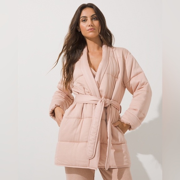 Soma Other - Soma Short Quilted Puffer Robe Women’s XL 35 Inches Long Pockets